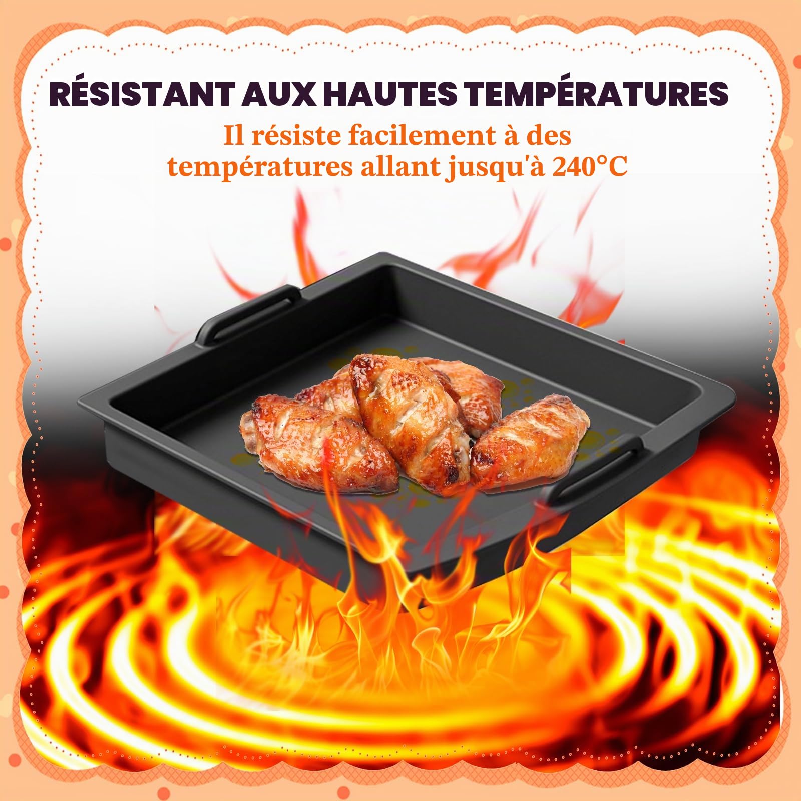 Rierousy Lot de 2 séparateurs de plat Tefal OptiGrill XL, tapis en silicone, insert pour accessoires OptiGrill