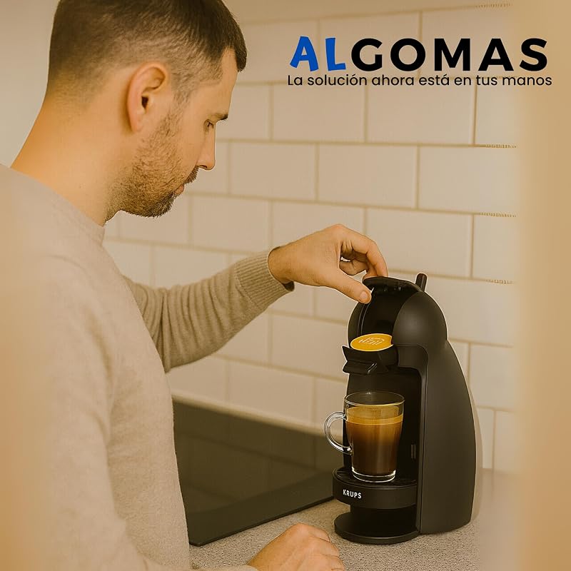 ALGOMAS Kapszulatartó Delonghi/Krups Dolce Gusto Piccolo Kávéfőzőkhöz - Szürke Kávékapszula Tároló KP100B10, KP100610 Modellekhez