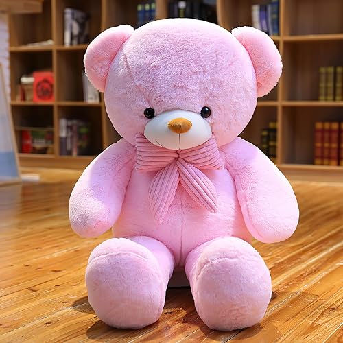 VYUSIT Oso de peluche lindos juguetes de peluche de 32 pulgadas con huellas de lazo nudo de peluche suave peluche