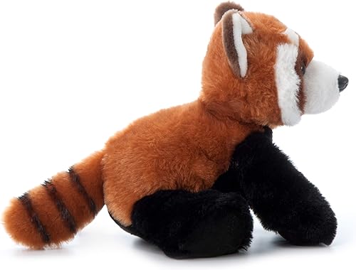 Miniatura 10 de The Petting Zoo Peluche de panda rojo, regalos para niños, animales salvajes del zoológico Onez, juguete de peluche de panda rojo de 9 pulgadas