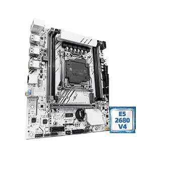 X99-W Motherboard Set Kit with LGA2011-3 Xeon E5 2680V4 CPU DDR4 16GB 1 * 16GB 2133MHZ R-AM Memory NVME M.2 SATAMotherboard+CPU+RAM
