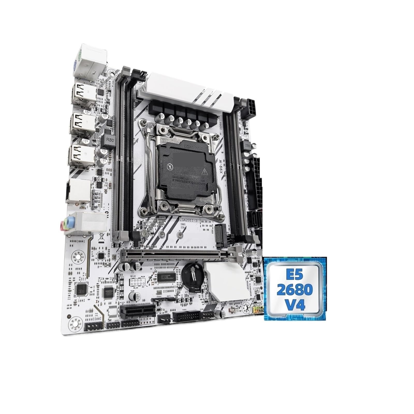 Kit de Placa Base X99-W con procesador LGA2011-3 Xeon E5 2680V4, DDR4, 16 GB (1 x 16 GB), 2133 MHz, Memoria RAM NVME M.2 SATA(Motherboards)