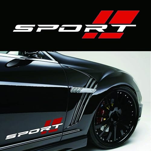 Miniatura 5 de Calcomanía de letras deportivas, 2 calcomanías de vinilo de 16 pulgadas para el lado del camión de 16 pulgadas, para Ford Chevy, Dodge, Nissan,