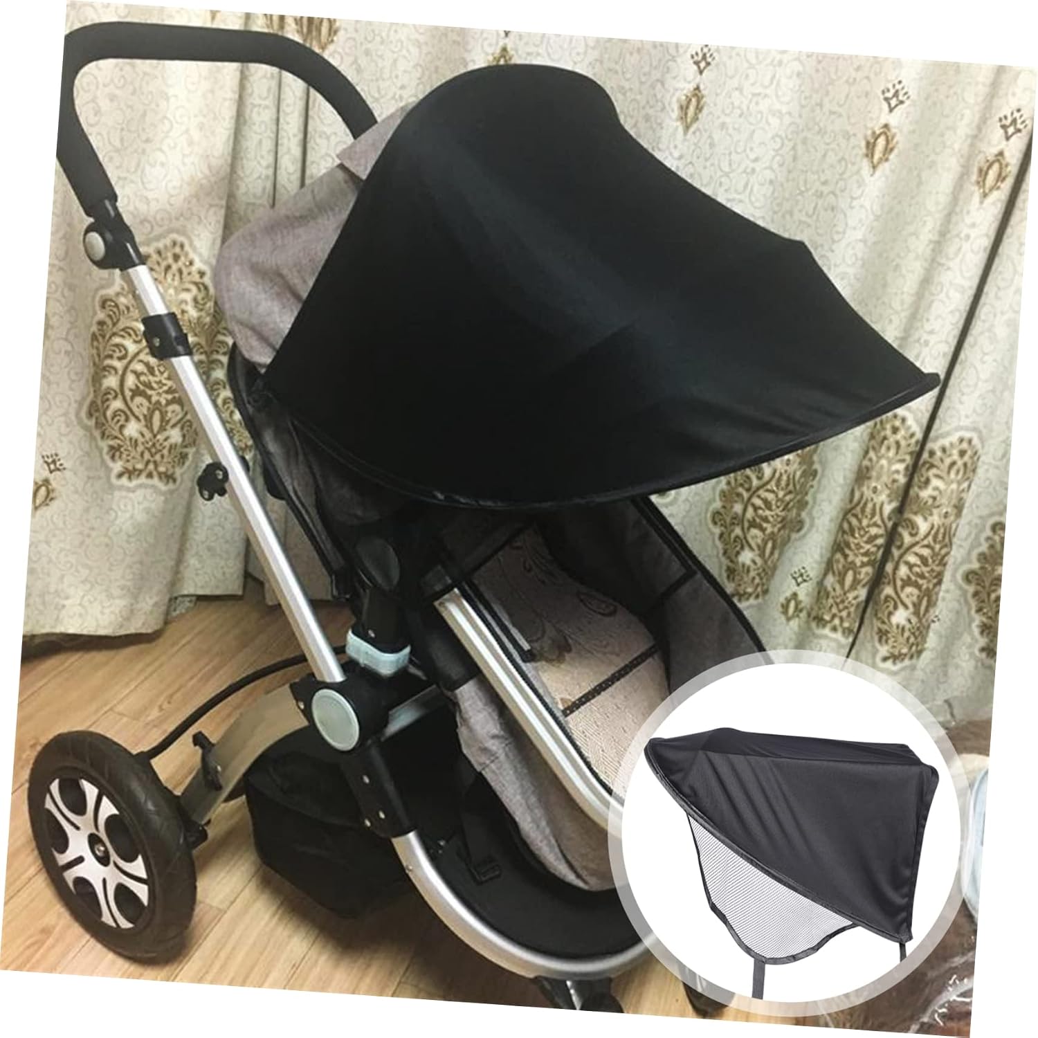 Stroller Canopy Cover Sun Protection Windproof Rainproof Easy to Set up Comfortable for Baby's