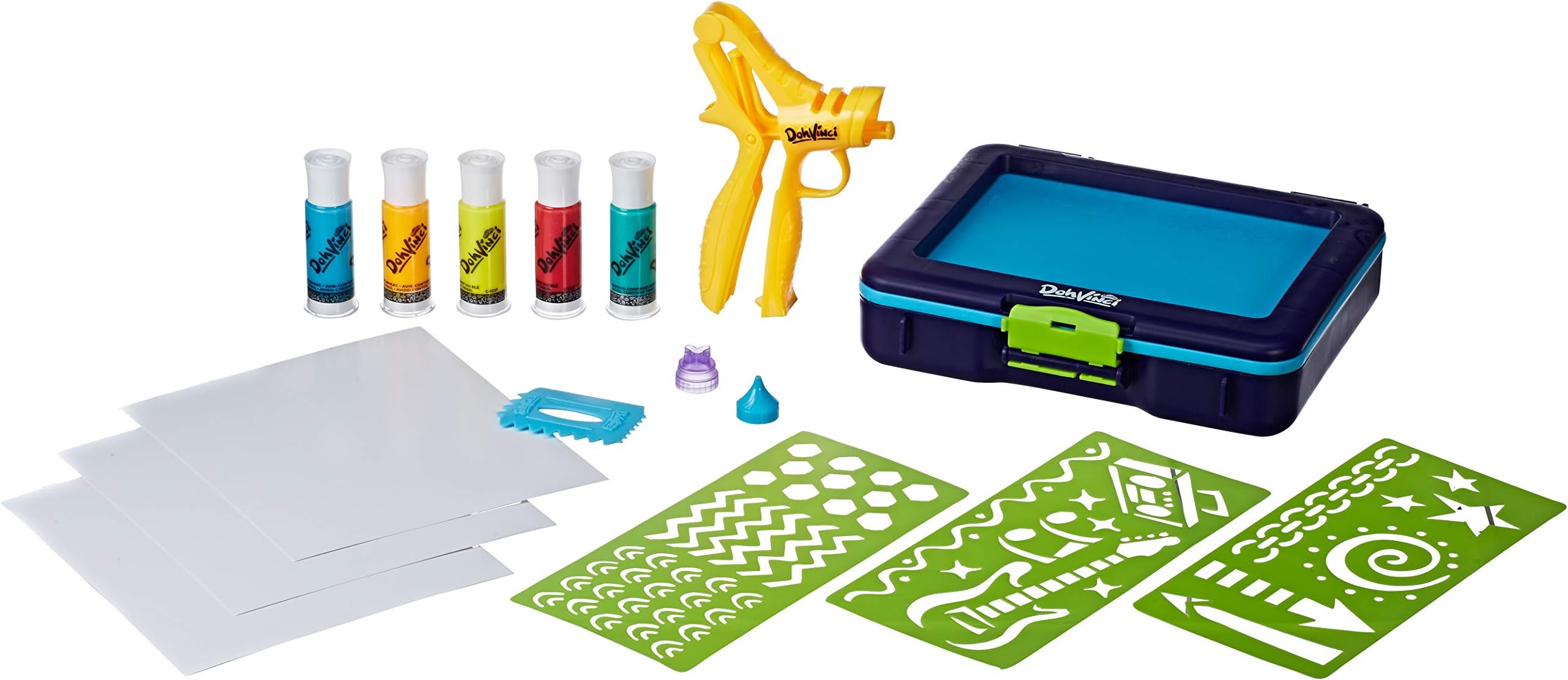 Play-Doh DohVinci On The Go Art Studio Art Case for Kids and Tweens with 5 Non-Toxic Colors