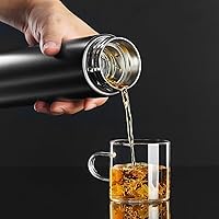 Vista 8 de Smart Drinkware - Termo al vacío de acero inoxidable, termo digital con pantalla LED, temperatura inteligente, botella de agua (rosa)