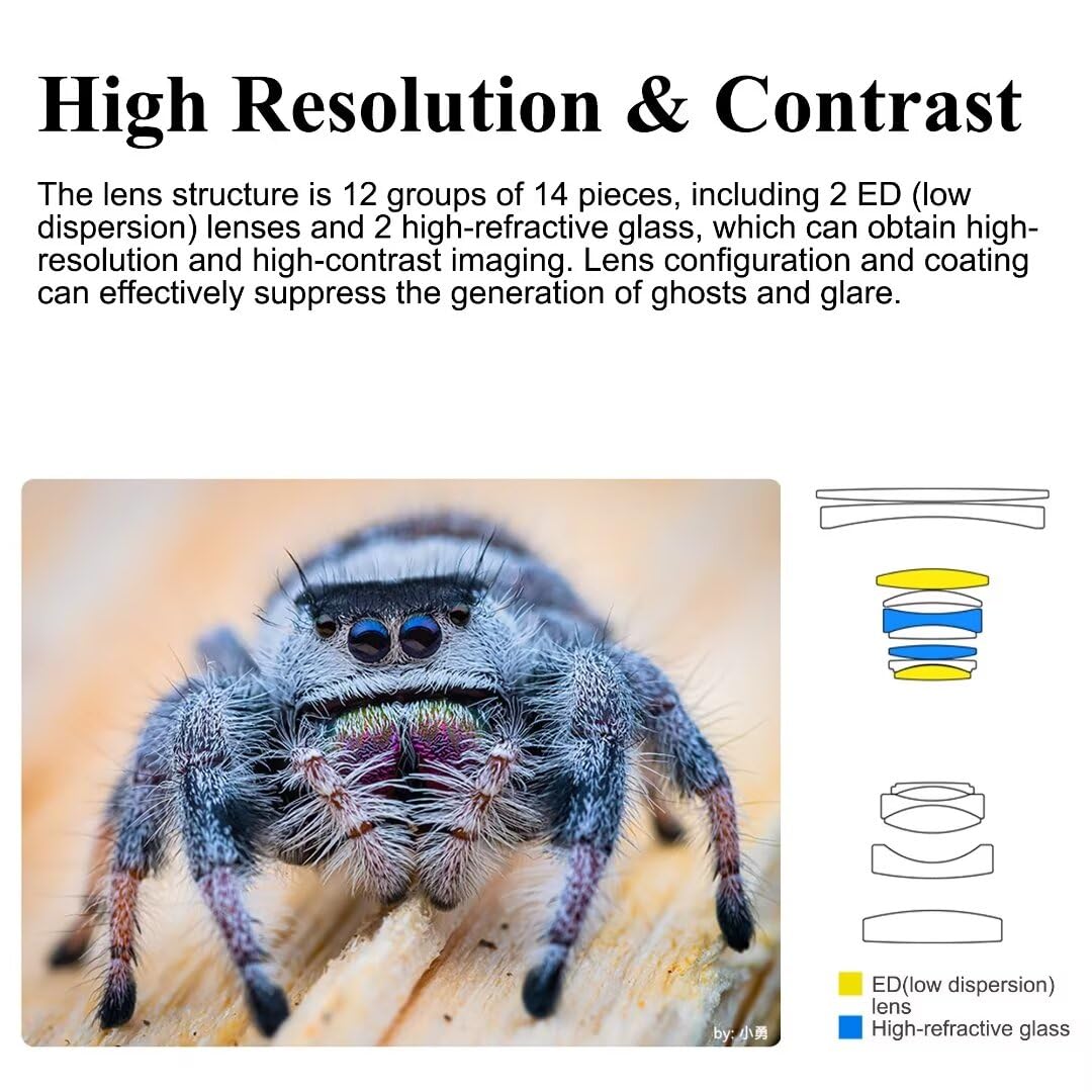 7artisans 60mm F2.8 Macro 2X Lens for Sony E Mount 2:1 Full Frame