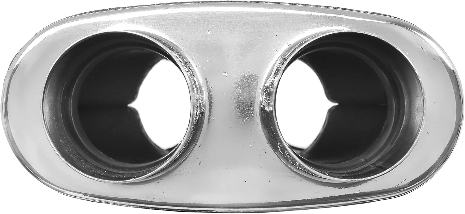TOTALFLOW 33379 11" Muffler Body Straight Through Deep Tone Performance Muffler-11 Length / 17" OAL-Oval 4" x 9" 2.5" Dual Reversible/Bi-Directional