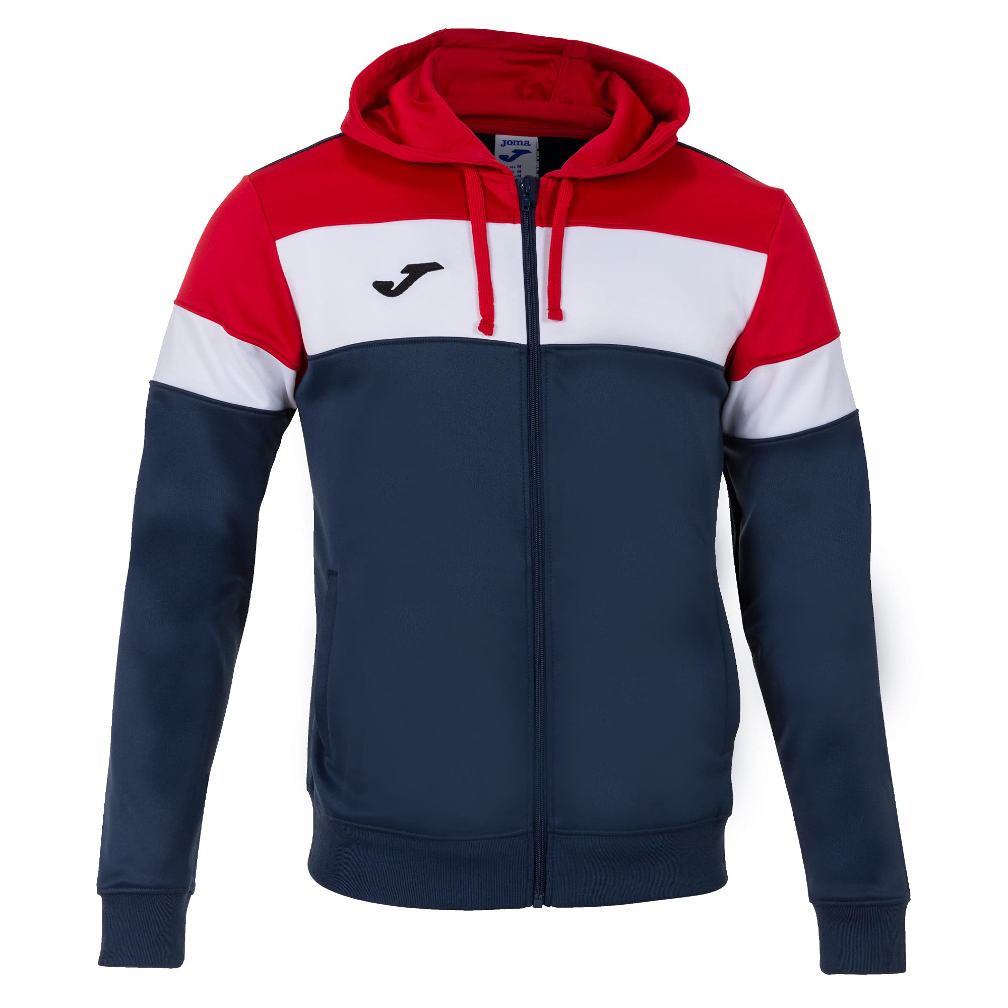 Joma Crew IV Cabal Jacket and Vest, Men, mens, 101537.336, Navy-Red, 6XS
