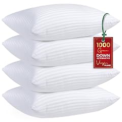 Utopia Bedding Bed Pillows Queen Size Set of 4 White Premium Soft Hotel Pillows Original Down Alternative Filling