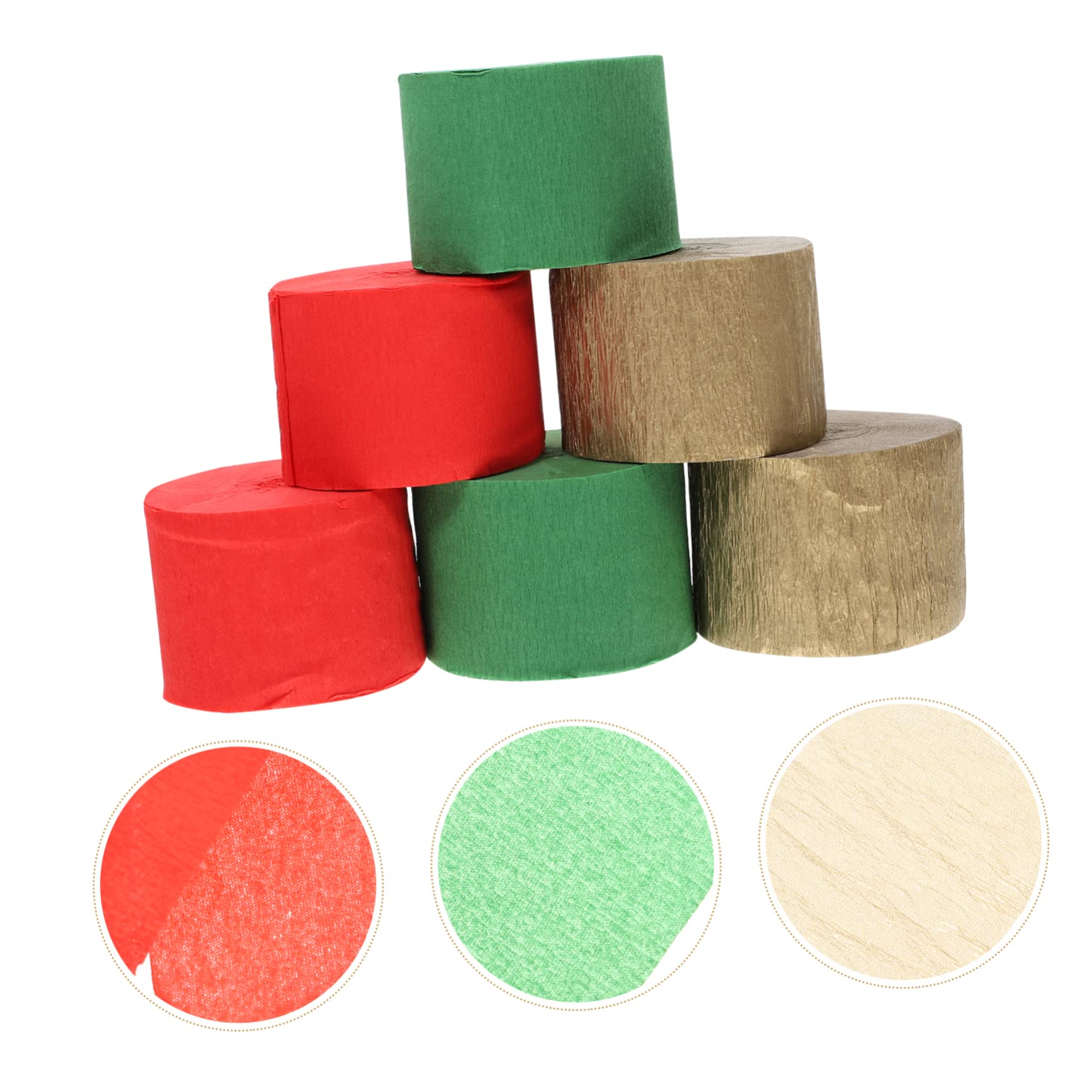 30 Piezas De Papel Crepé Decoraciones De Navidad Serpentinas Decoraciones De Fiesta De Cumpleaños Cumpleaños Serpentinas Decoraciones De Fiesta Navidad Papel Arrugado Serpentinas PRETYZOOM