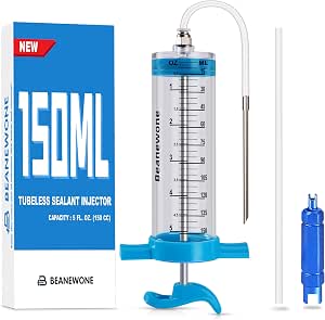 Tubeless Sealant Injector, 150ml Tire Sealant Injector with Valve Core Remover Tool