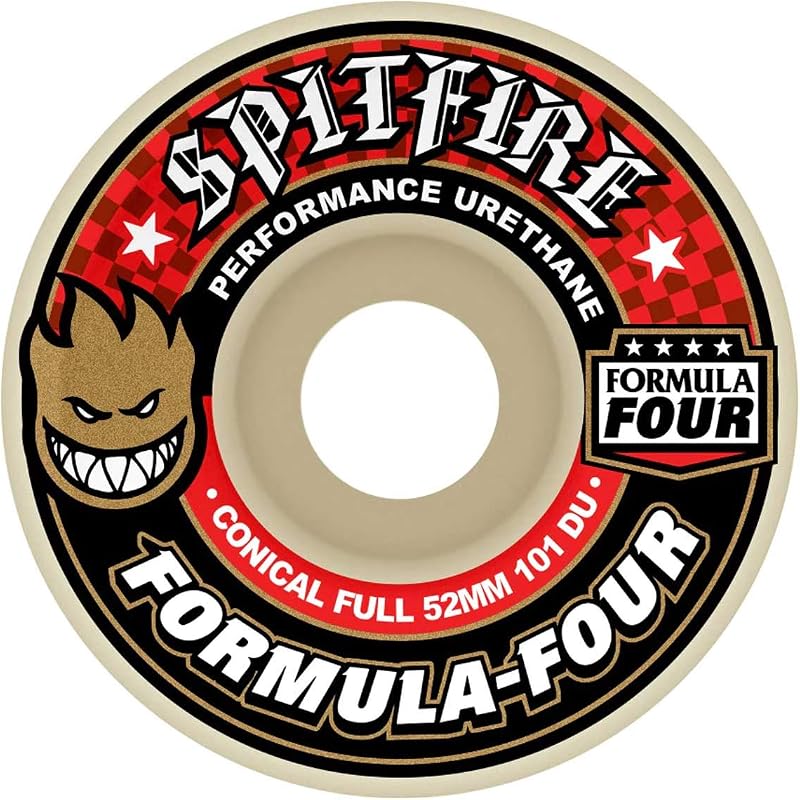 Rueda de monopatín Spitfire Formula Four Conical Full 101du 52 mm 52 mm