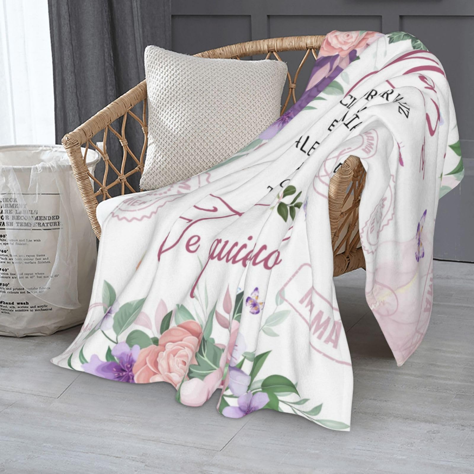 Spanische Überwurfdecke Spanische Mama Decke - Lustiger Spruch Auf Weichem  Flanell Lustige Mama Decke, image size:1600x1600