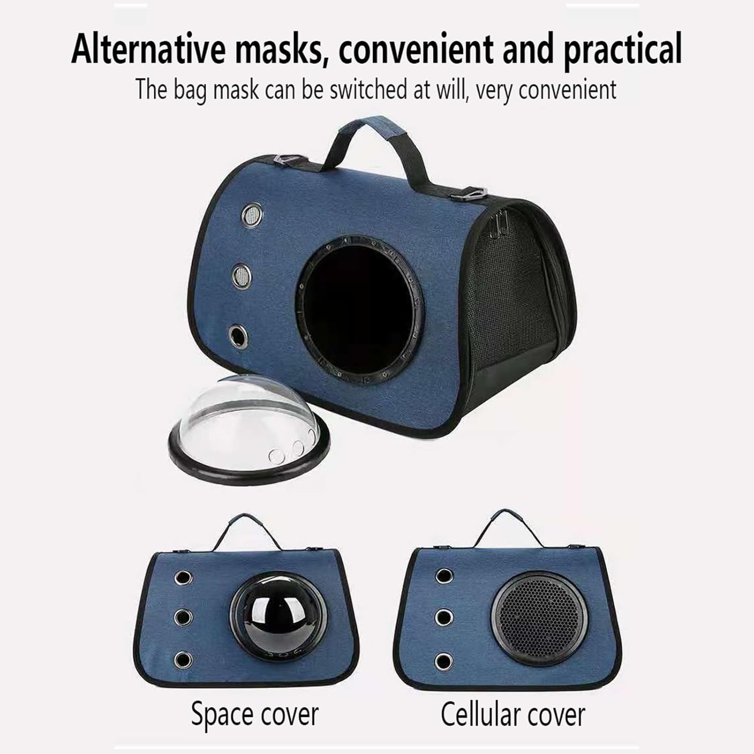 Cat Dog Carrier Bag Medium to Hard Travel Ready Escape Proof Ventilated Mesh Collapsible for Walking/Hospital/Shopping for Small Dogs Cats(Purple)