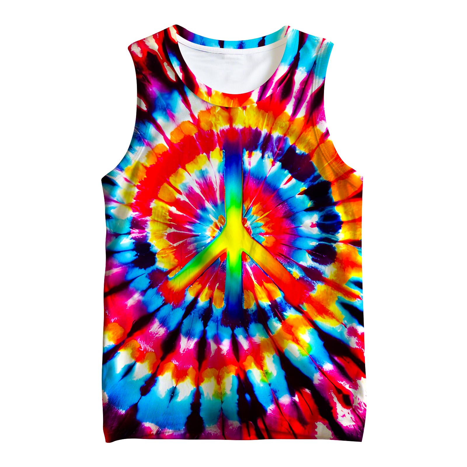 Kids Cute Animal Tie Dye Tank Tops Shirt Sleeveless Undershirt