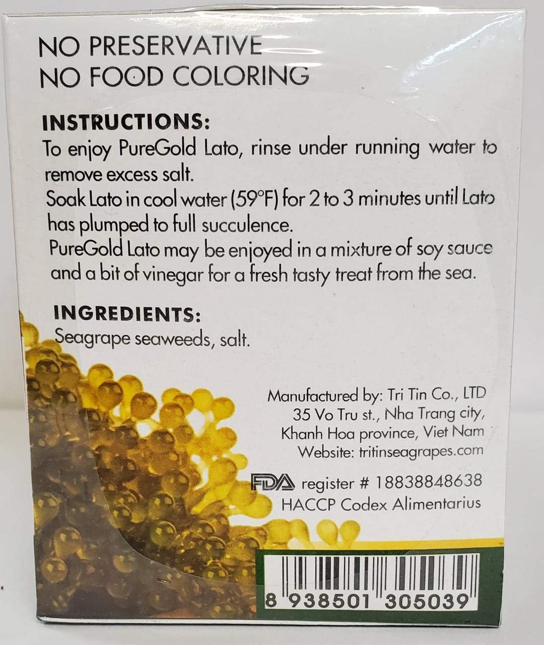 Puregold Lato Sea Grapes in Box - Ararosep (7 Boxes / 70 Packs)