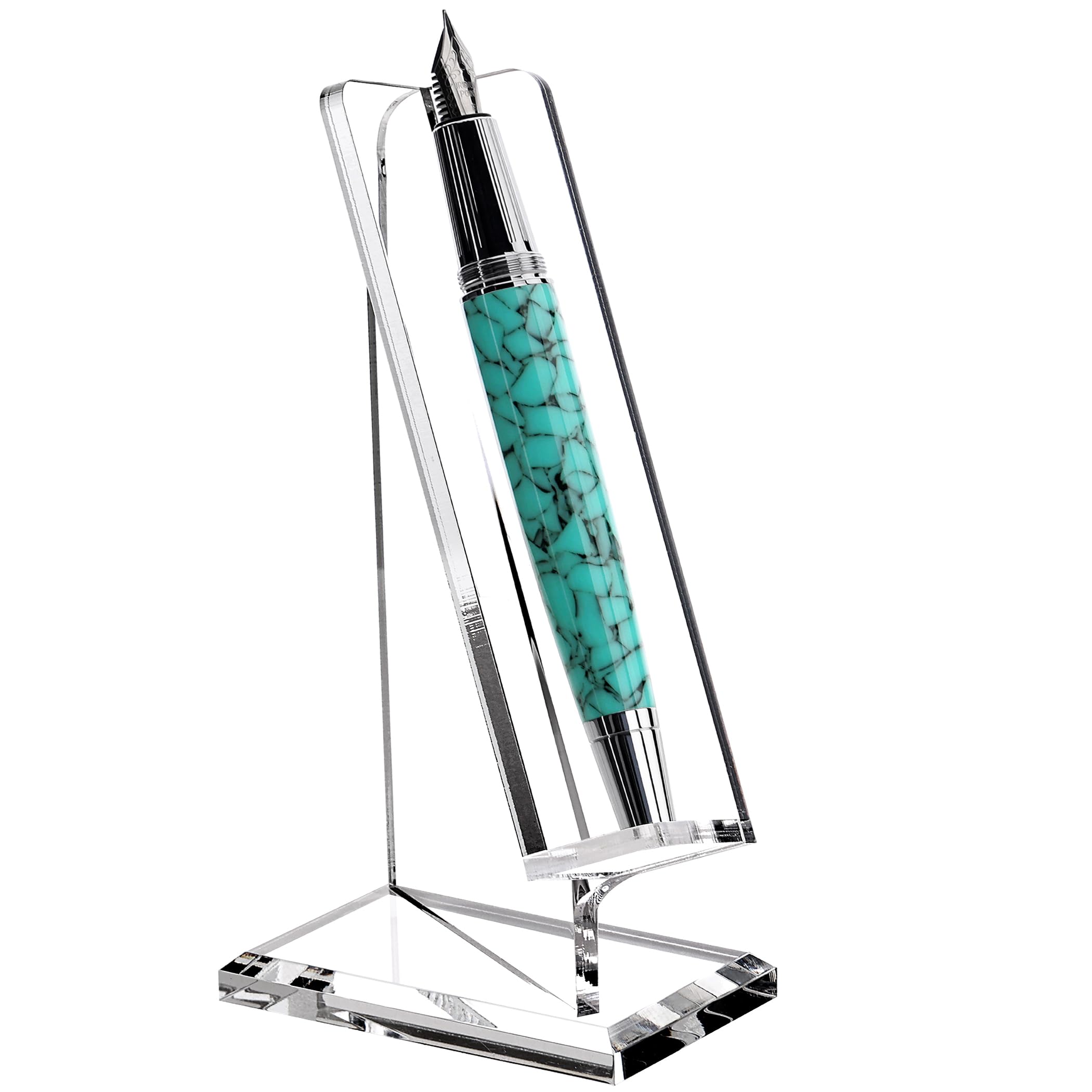 Porte-stylo en acrylique transparent vertical pour l'organisation de bureau