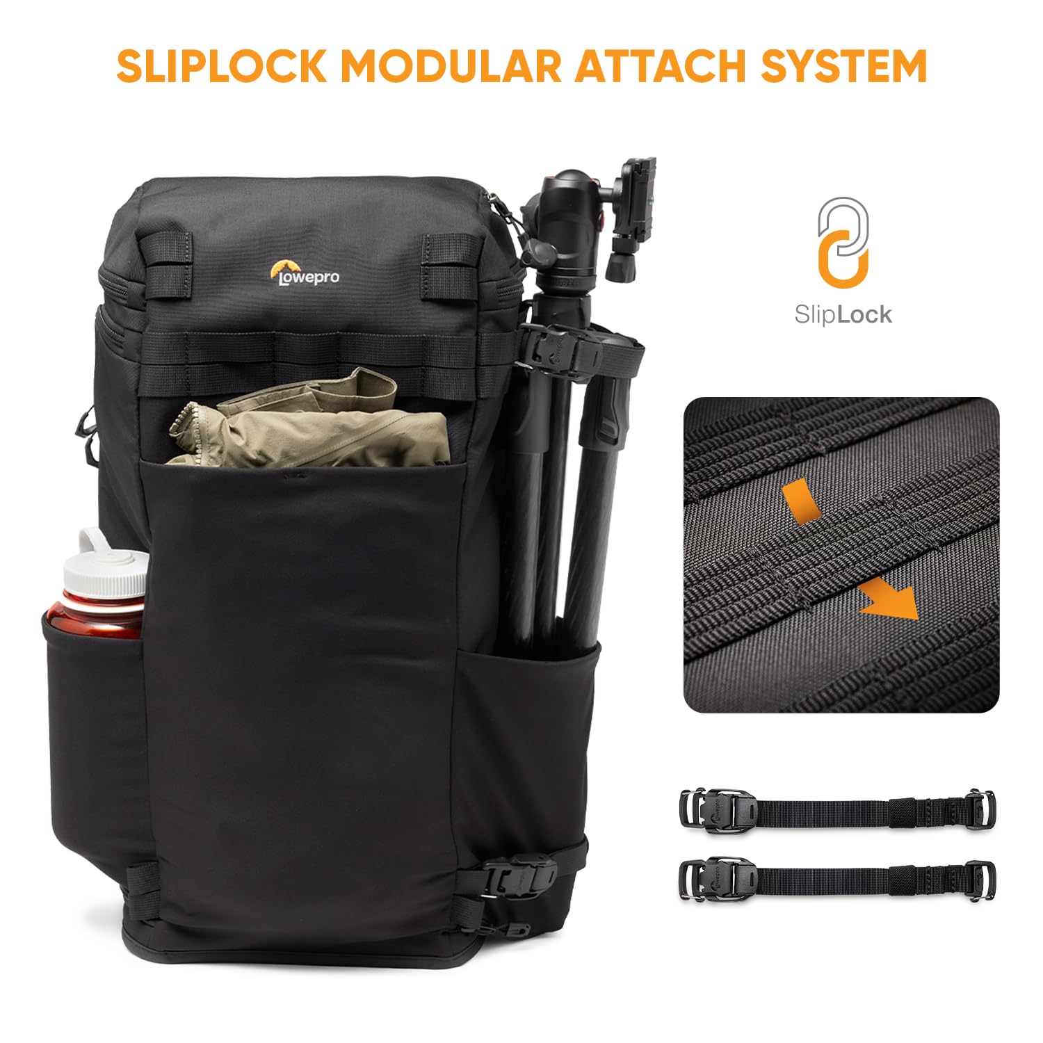 Lowepro ProTactic Lite BP 250 AW III Laptop-Rucksack, Zugriff Oben u. seitlich, Profi-Kameratasche, DSLR/Drohnen/spiegellose Kameras, bis zu 16" Laptop, Regenhaube, für Foto-/Videografen, Volumen 30l