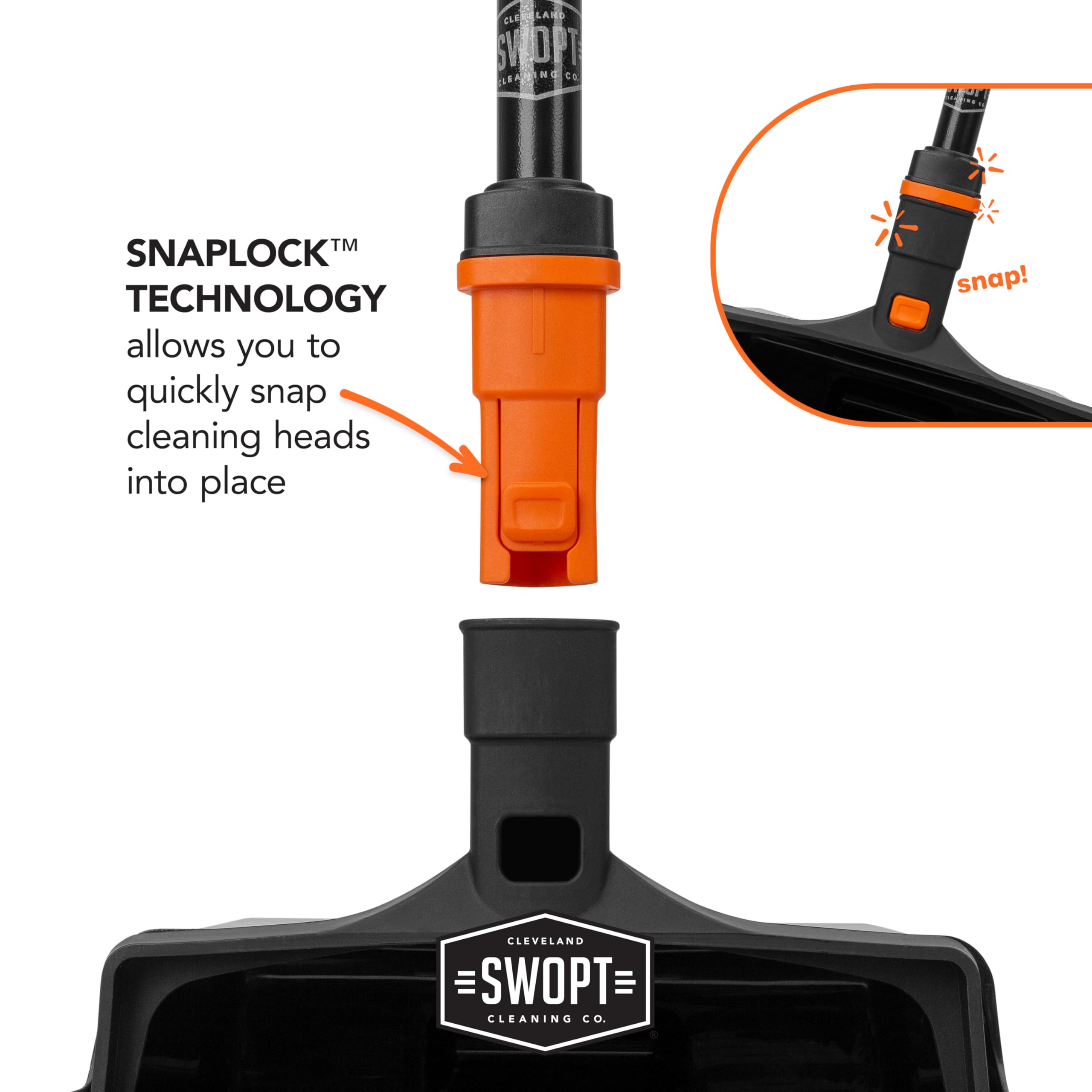 Swopt 5144C2 SWOPT 12 - Sartén vertical para el polvo, diseño ergonómico que elimina la necesidad de doblar mientras limpias