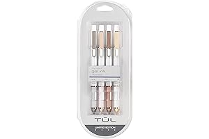 Tul Gel Ink Pen Set: Vibrant Blue Writing, 0.7mm Medium Point for Smooth Lines