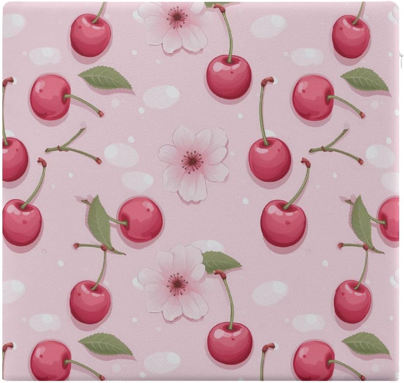 Cherry Floor Pillow Meditation Yoga Cushion Square Chair Cushion Pillows Seating for Adults