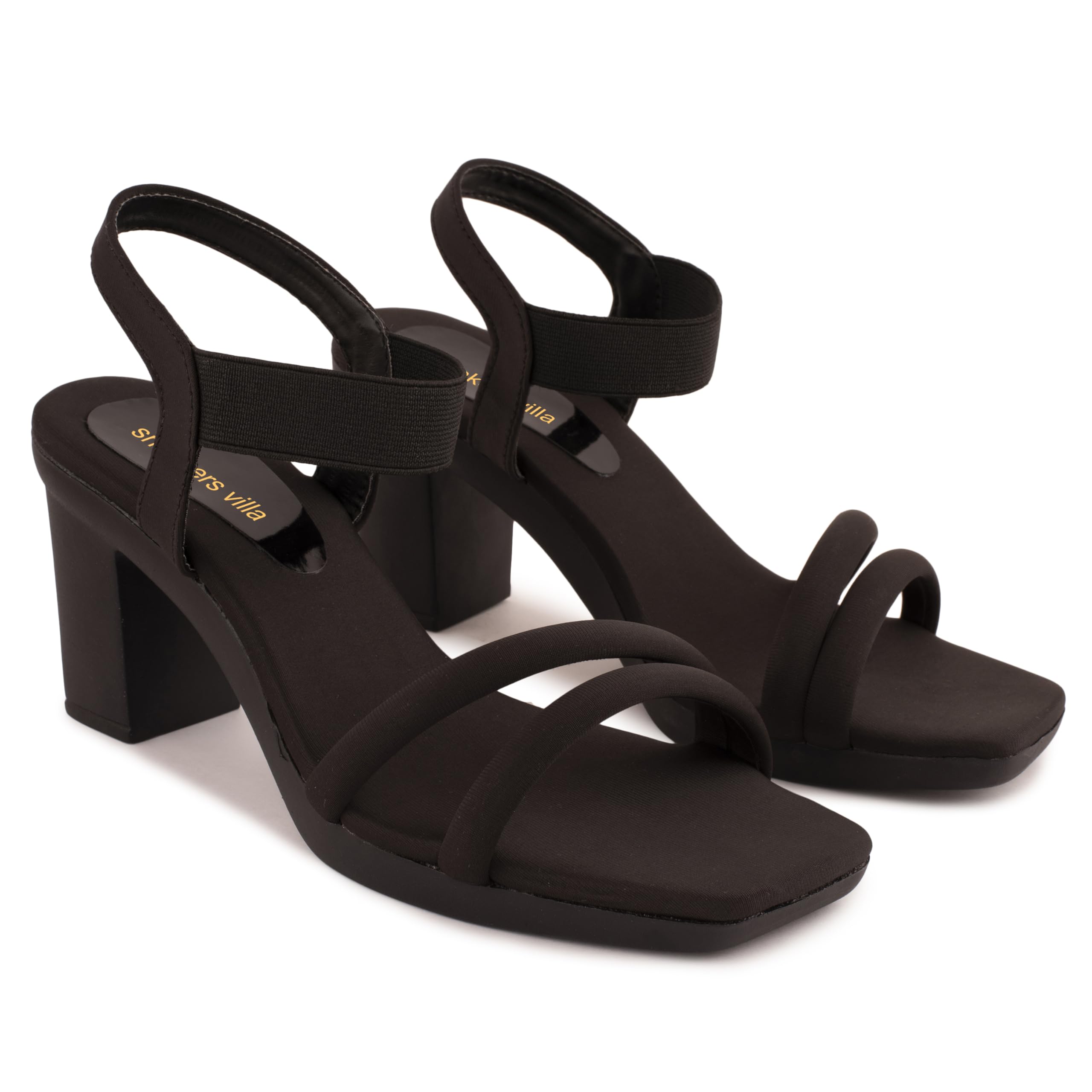 Women Back Strap Casual/Party/Evening/Ethnic Copper Block Heels Sandal (Black, 3) (B0CK2DJXWR) Amazon Price History, Amazon Price Tracker