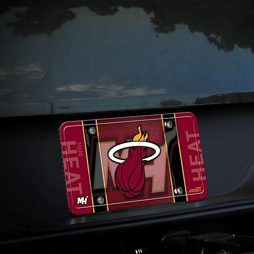 Miniatura 242 de Rico Industries Etiqueta de metal de baloncesto de la NBA de 6 x 12 pulgadas, ideal para camiones/coches/SUV