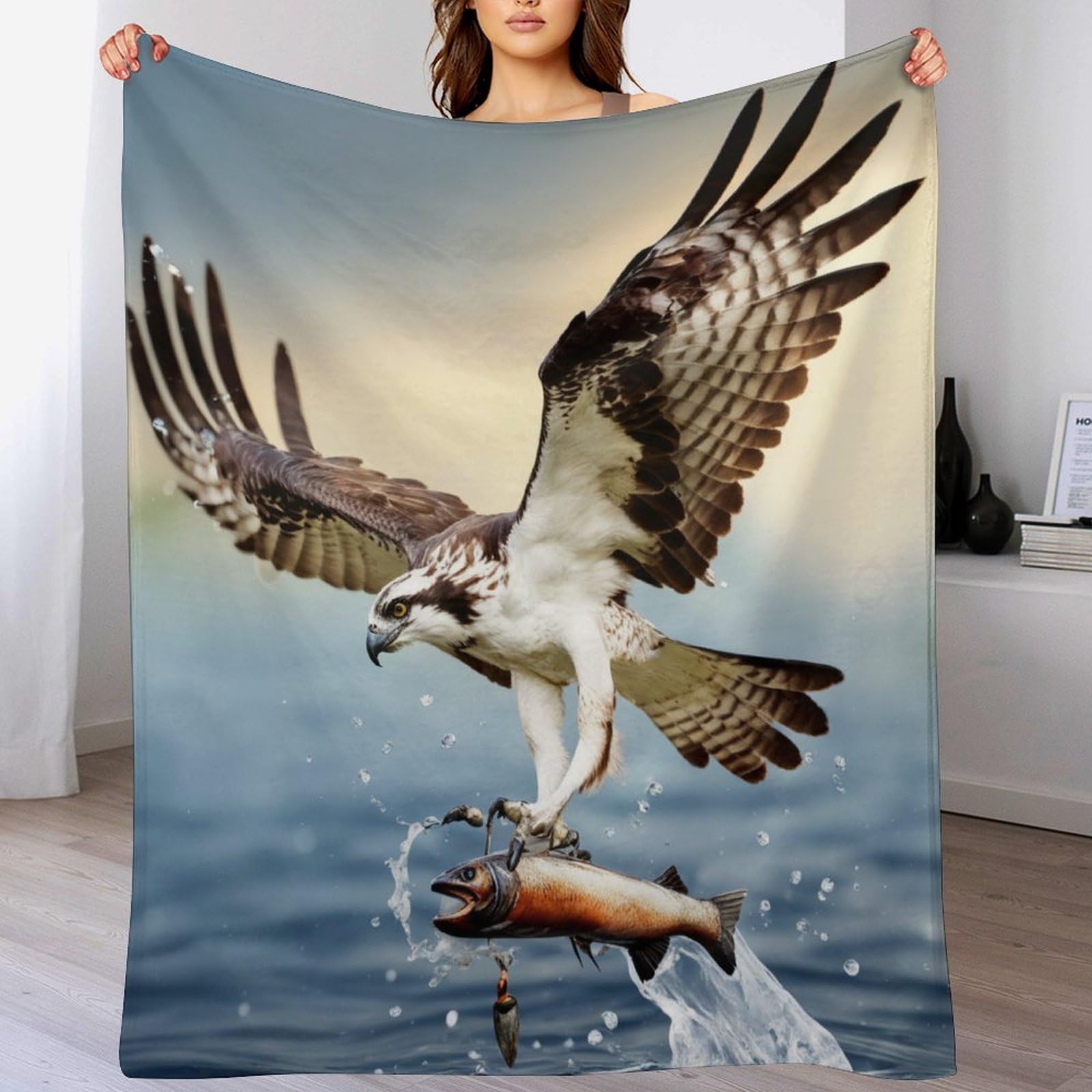 Adler Flannel Fleece Wohndecke Kuscheldecke Mikrofaser Decke 180×200cm