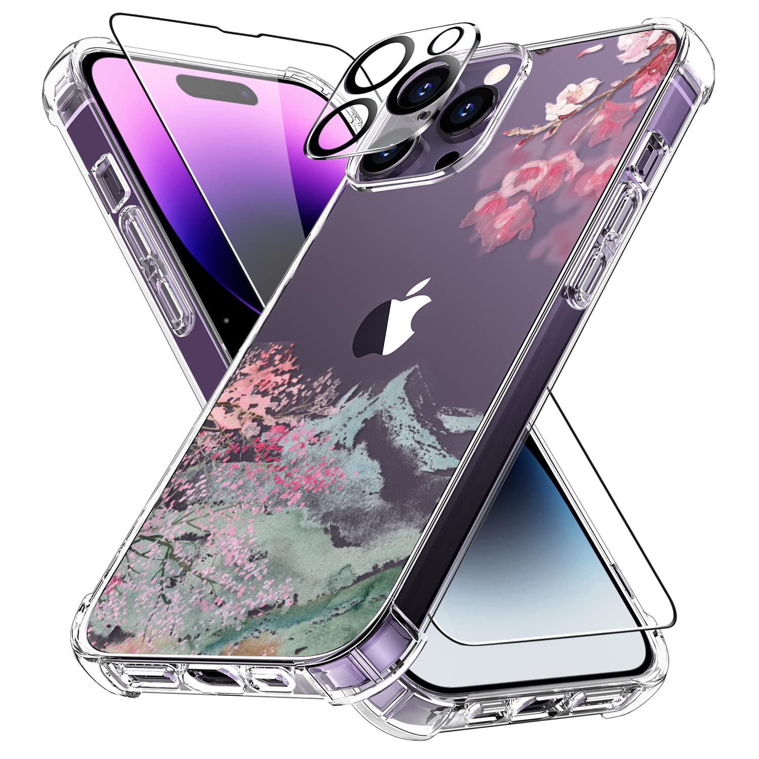 ZADORN iPhone 14 Pro Max Case with Screen Protector and Camera