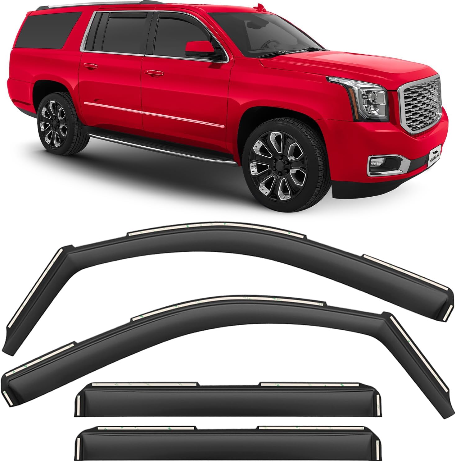 Voron Glass in-Channel Extra Durable Rain Guards for Acura RDX 2019-2026, Window Deflectors, Vent Window Visors, 4 Pieces - 200853