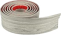 Vista 10 de COUKIU Moldura flexible para zócalo, base de goma para despegar y pegar, 2 pulgadas x 16.4 pies, base de vinilo autoadhesiva (extra blanco)