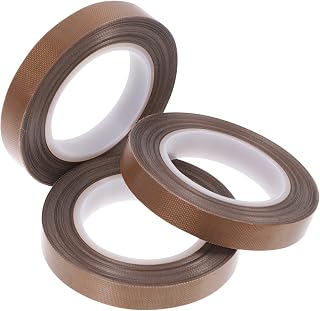 ULTECHNOVO 3 Rolls Tape Brown Duct Tape Black Duct Tape Fiberglass Cloth Electrical Tape Glassfiber Cloth Electric Tape Tape Dispenser Sublimation