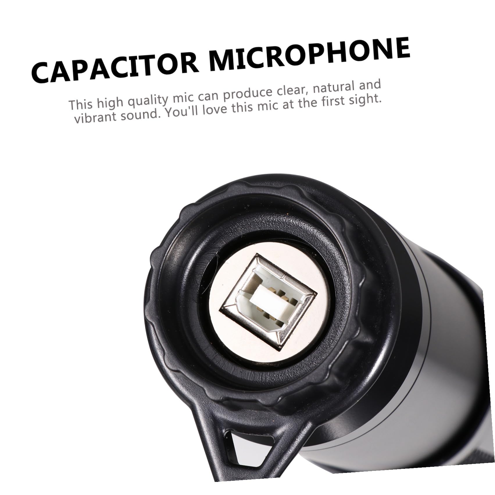 1Satz Kondensatormikrofon USB mit Stativ für PC und Laptop für Gesang Voice Chat und Livestreaming mit Rauschunterdrückung und
