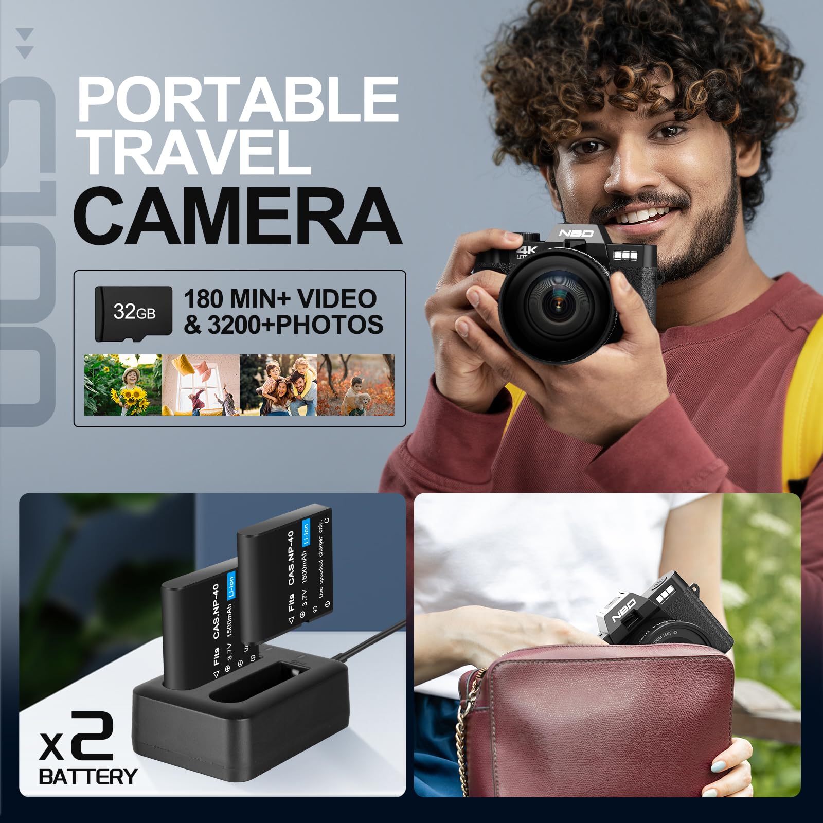 Amazon Canada: NBD 4K Digital Cameras for Photography - 48MP