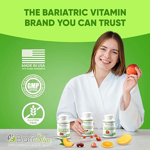Miniatura 9 de BariSlim Gomitas multivitamínicas bariátricas – Vitamina gomosa especialmente formulada para pacientes después de una cirugía de pérdida de peso –