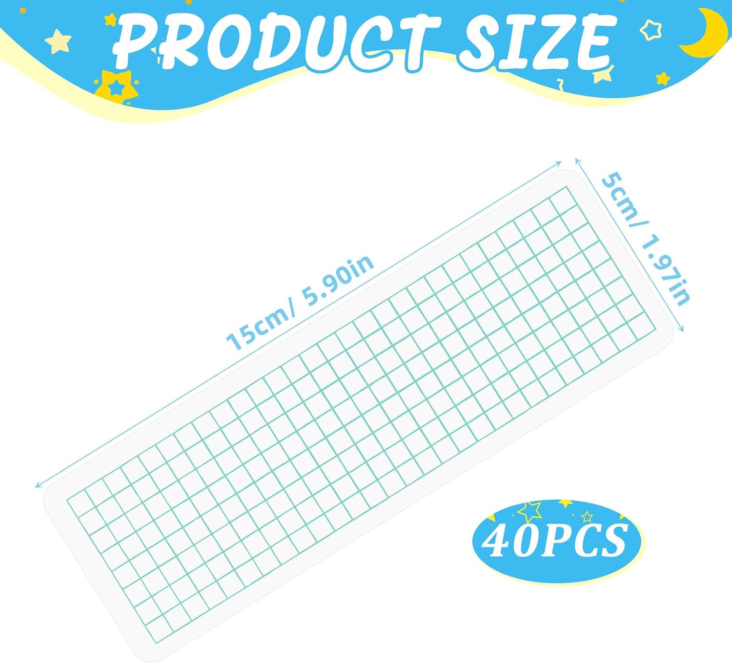 Housoutil Washi Tape Cards,40 Pack Plastic Washi Tape Organizer image 2