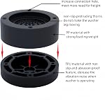 8 Pack Plaques anti vibrations pour lave-linge et sécheuse, Anti Walk Lave-linge Support de la laveuse l'appareil de séchage à froid