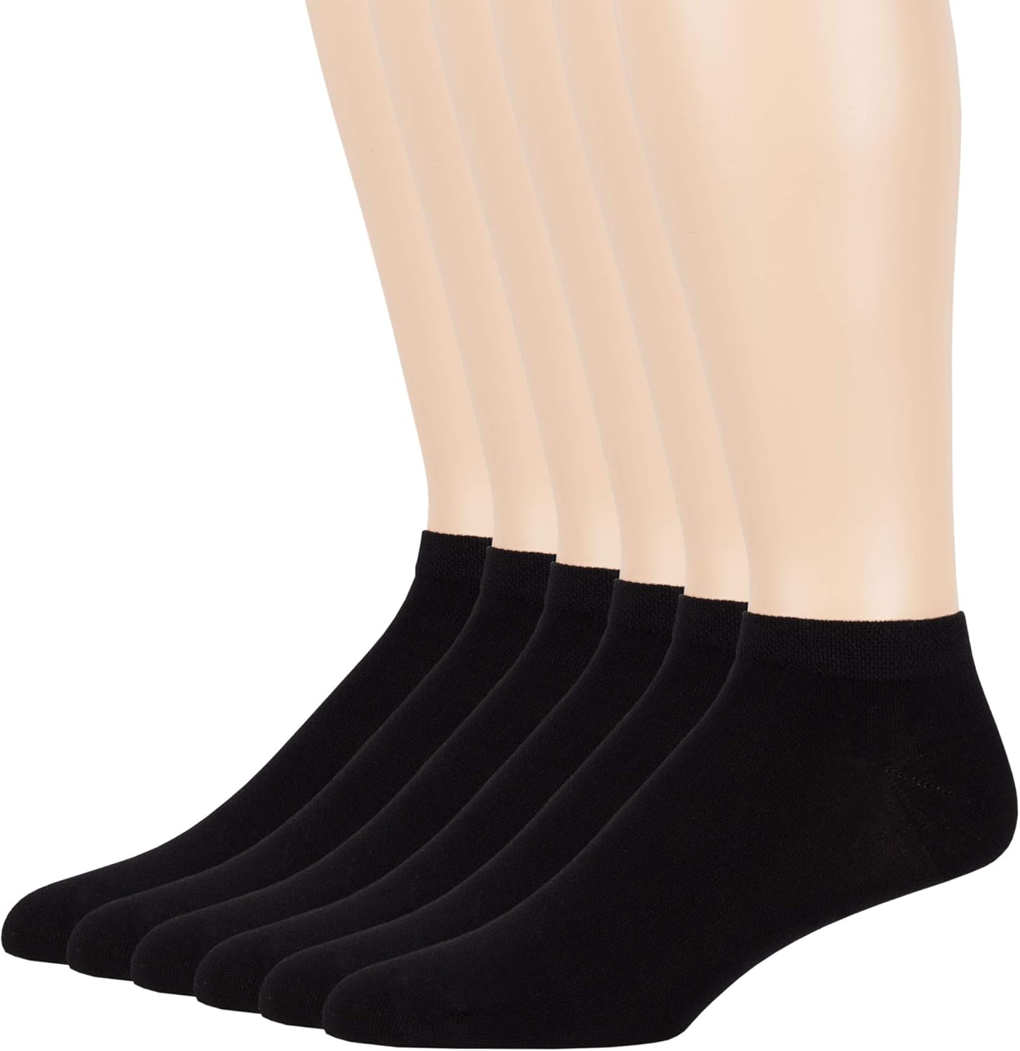 7BigStars Men Viscose From Bamboo Ankle Socks, 6 Pairs Soft Thin Seamless Low Cut, Breathable Lightweight Daily Comfort