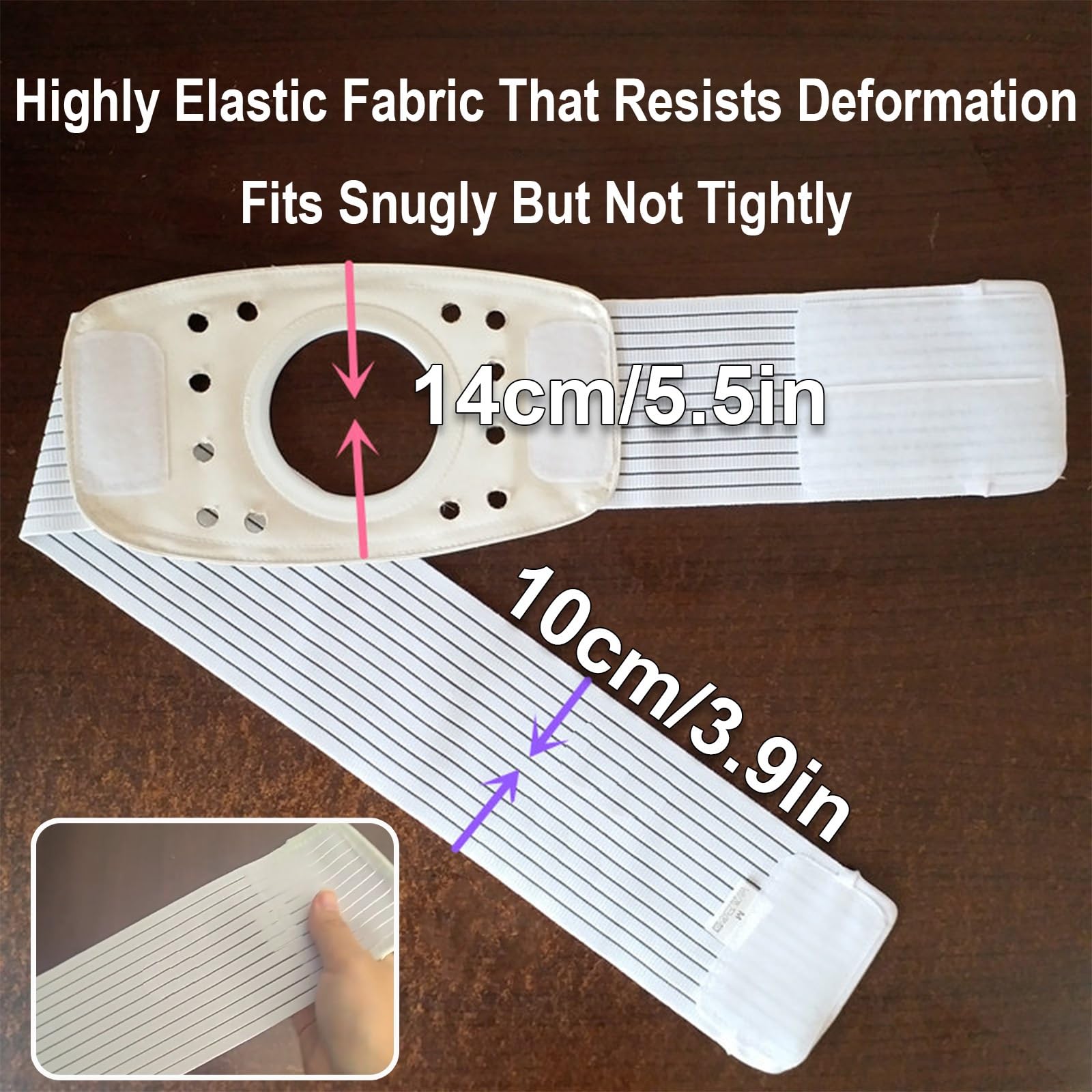 Stoma Gürtel für Männer und Frauen, Diskreter Stoma Bandage Zum Fixieren des Stomabeutels, Ostomie Gürtel für Ileostomie und Urostomie(Medium)