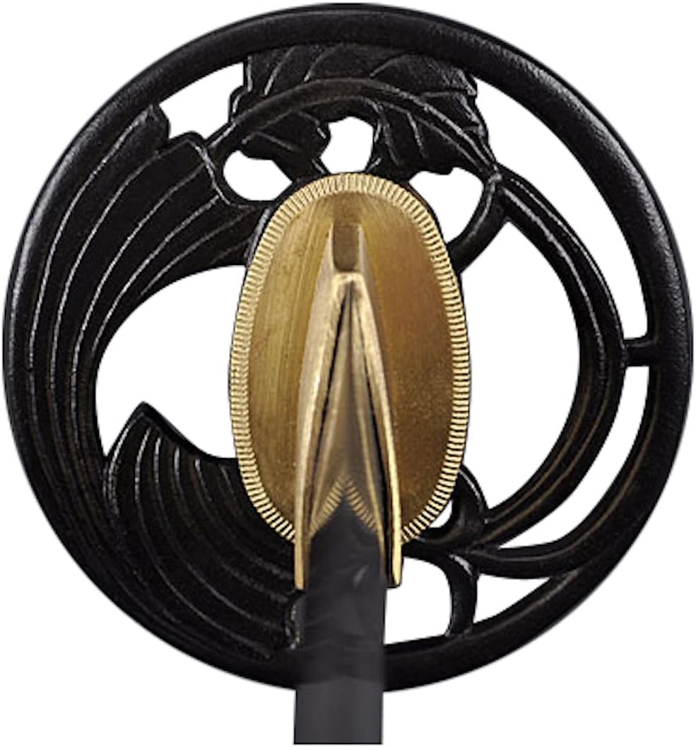 Handmade Demon Slayer Katana Sword - Japanese Battle Ready Samurai Sword, Hand Forged 1045 Carbon Steel Damascus Blade 1024 Layer, Heated Tempered, Full Tang, Sharp, Black Wooden Scabbard