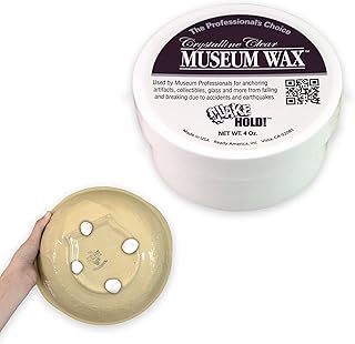 QUAKE HOLD! Ready America Quake Hold Museum Wax, 4 Oz, Clear, Crystalline