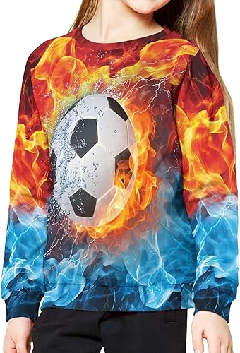 Miniatura 2 de Sudadera para adolescentes para niños y niñas, jóvenes y niños, sudadera deportiva para estudiantes de escuela primaria