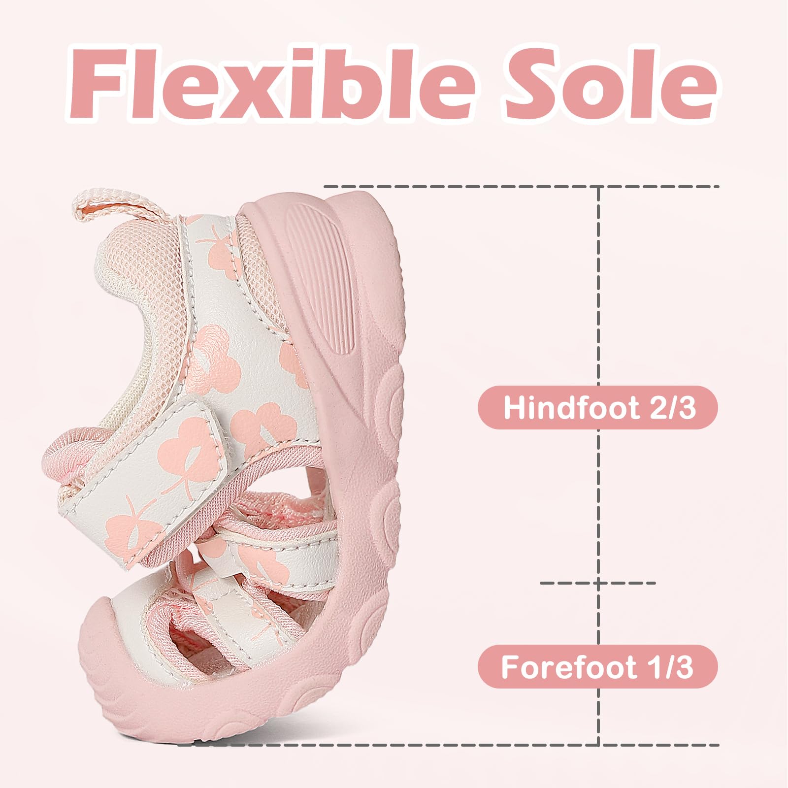 1-5 Anni Neonato Scarpe Primi Passi Bimbo Bimba Sportivi Sandali Estive Scarpine Traspirabile Antiscivol Flessibile