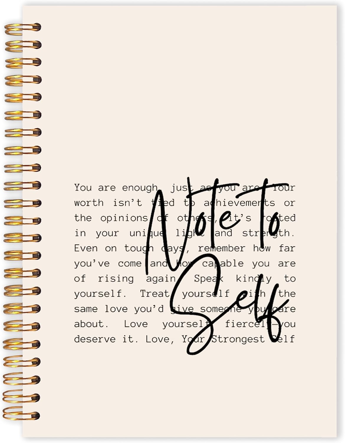 Qabliqo Note to Self Inspirational Spiral Notebooks, Motivational Quote ...
