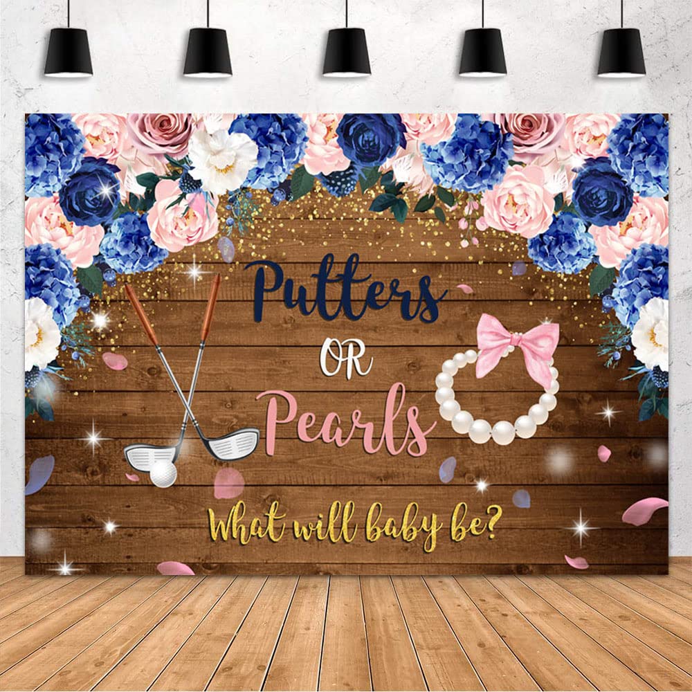 Toile De Fond Photo 'Gender Reveal' Petits Pieds Bleu Ou Rose - 1,5x1,2 M - Vinyle, Pour Fête Révélation Du Sexe, Baby Shower - Impression Haute Résolution