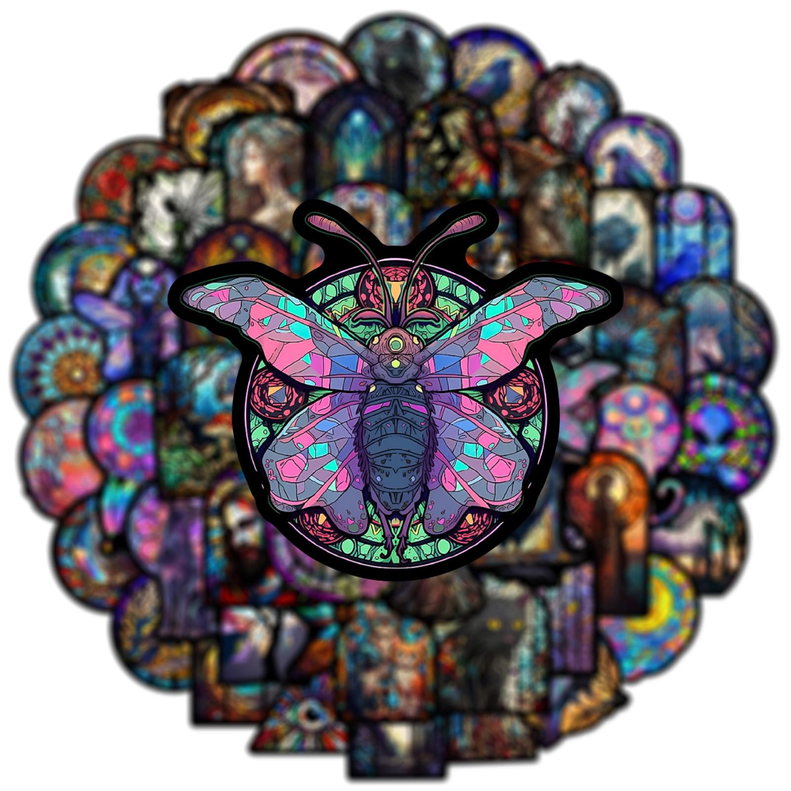 Adesivi 200 Pezzi Cool Neon Stickers per Bambini Adolescenti Adulti Vinile Impermeabili