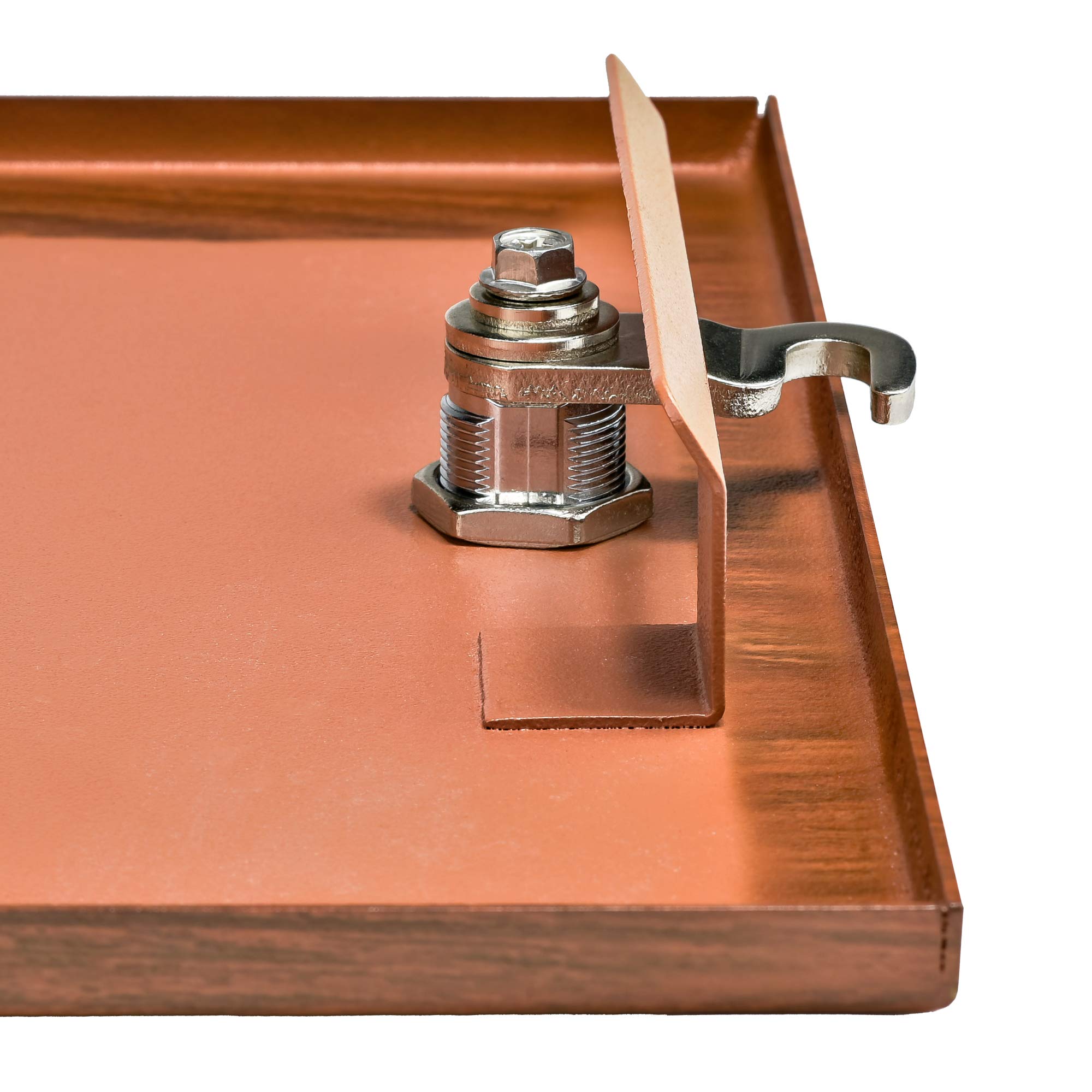 Mail Boss 7427 - Buzón de Acero de Alta Seguridad para Montaje en Pared (caída de Oficina, comentario, Carta, Caja de depósito), Negro con Recubrimiento en Polvo de Grano de Madera