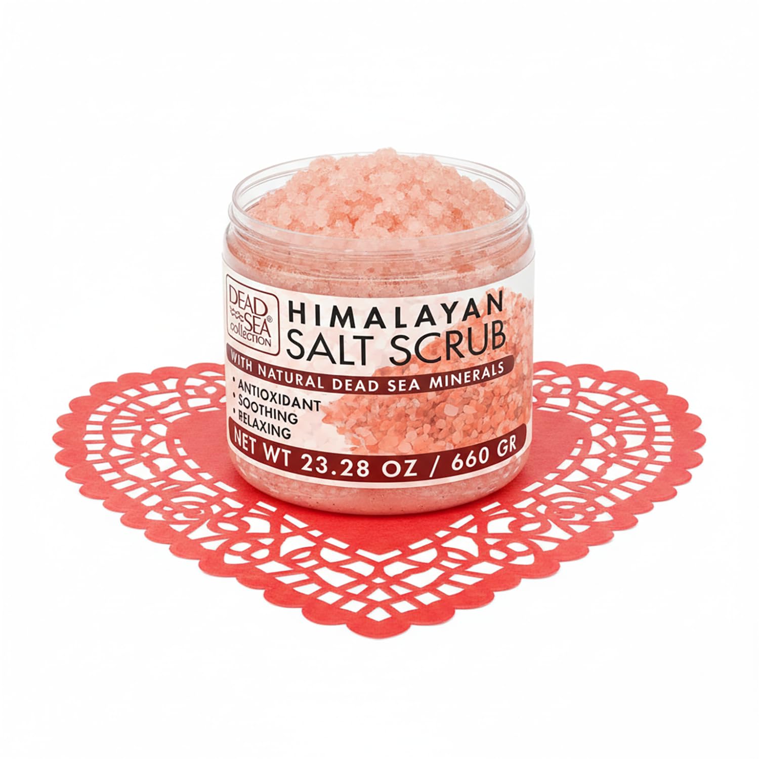 Dead Sea Collection Himalayan Salt Scrub – Exfoliating Body Scrub for Women – Moisturizing and Nourishing Skin – with Pure Oils and Dead Sea Minerals (23.28 Oz)