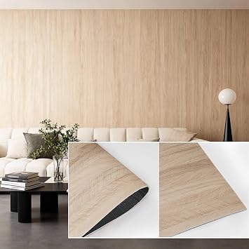3D Wall Panels Peel and Stick 23.82"x110" PVC Faux Travertine Texture, Self Adhesive Waterproof Wall Covering, DIY Accent Wall, Sofa Background Backsplash & Modern Home Decor, Covers 18 sq.ft